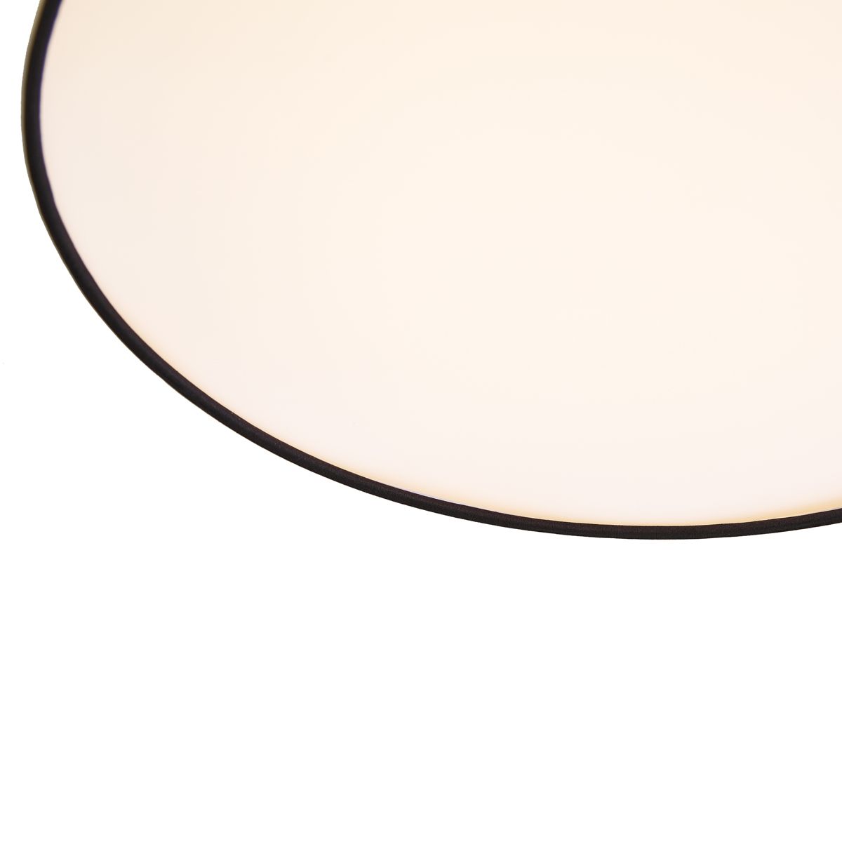 Smart plafondlamp zwart 35cm incl. LED en afstandsbediening - Flat drum