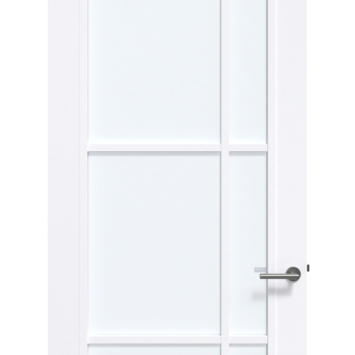 Arne & Bodil binnendeur ABD504 satijnglas - extra wit afgelakt - glaslat extra wit