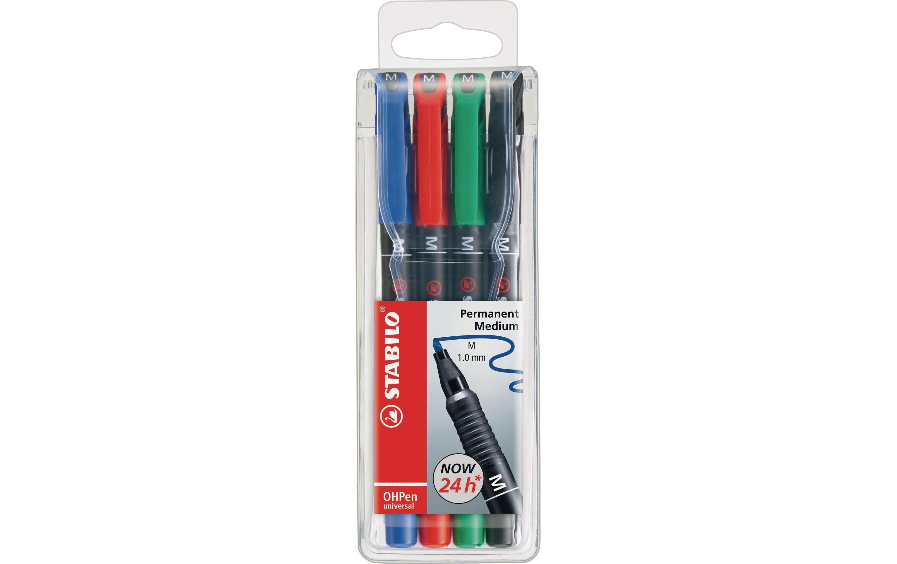 Folienstift OHPen universal M permanent 4 Stück, MehrfahrbigFolienstift