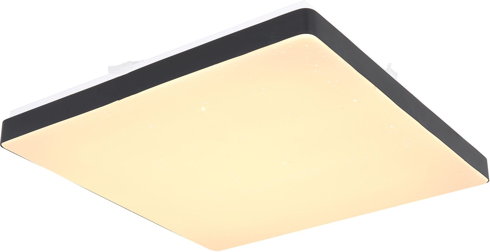 LED-Deckenleuchte - schwarz-weiß - 33x33 cm