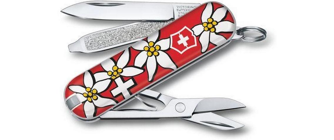 Taschenmesser Classic SD, 58 mm, Rot/WeissSchweizer Sackmesser