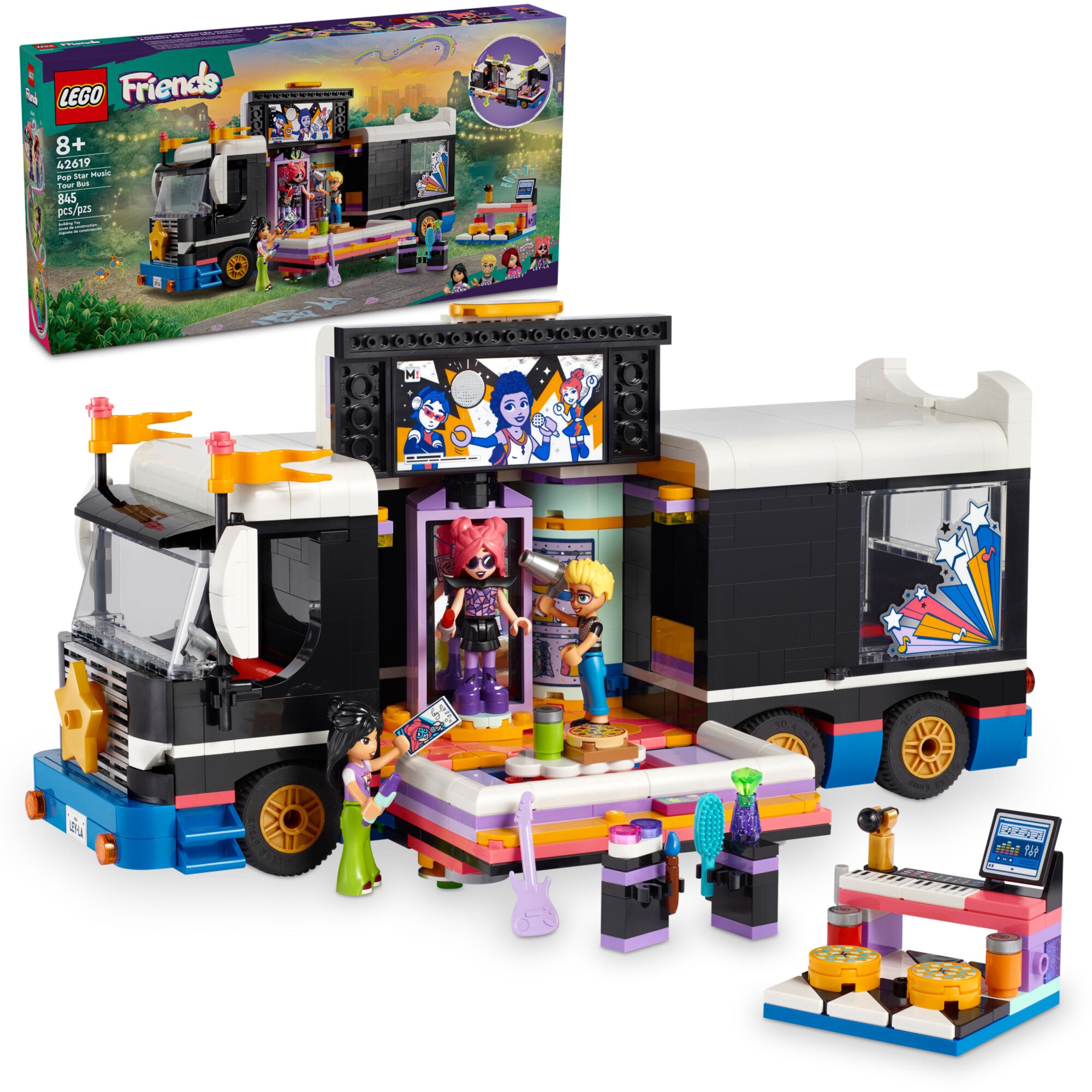 LEGO Konstruktionsspielzeug Friends Popstar-Tourbus