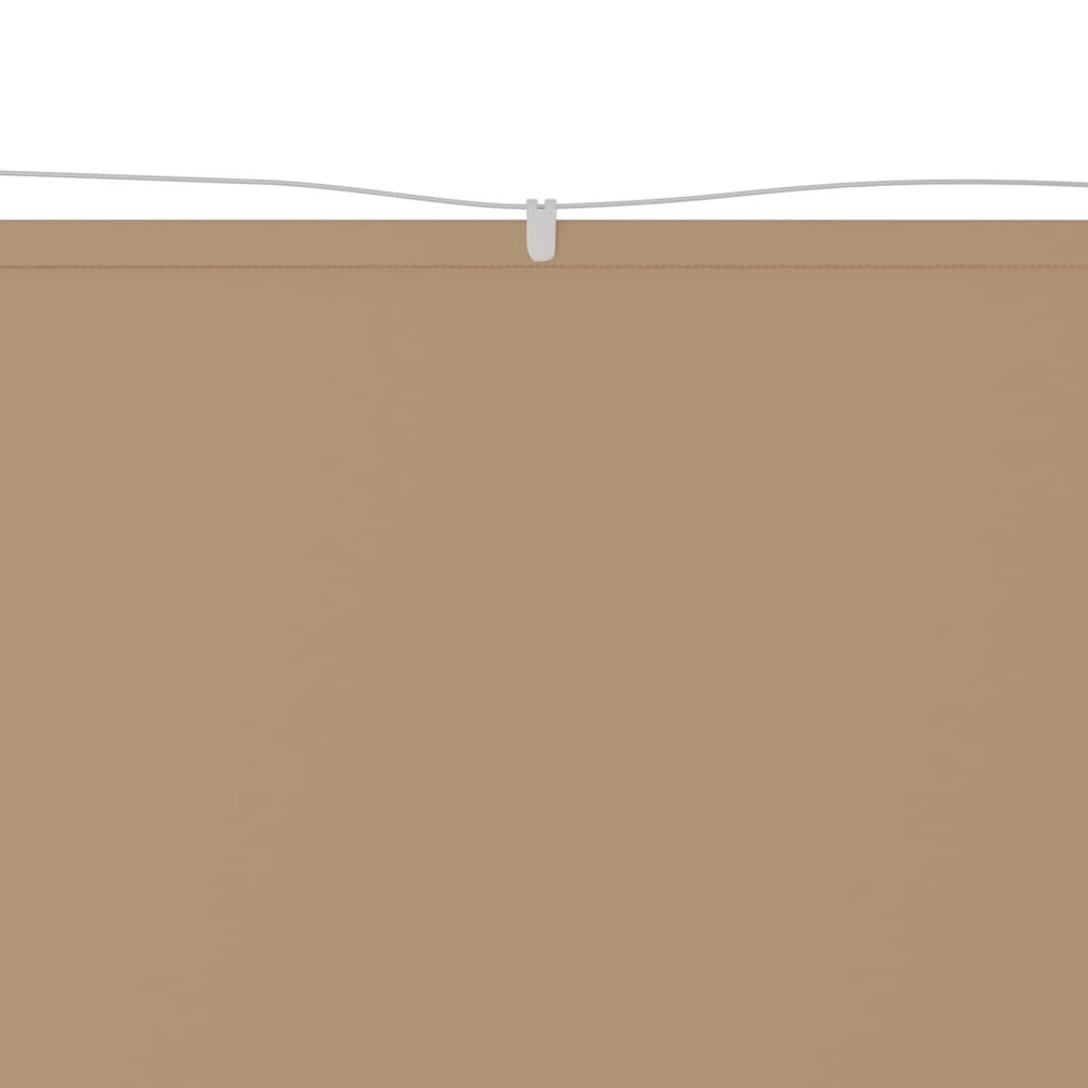 Auvent vertical 60 x 360 cm tissu oxford taupe