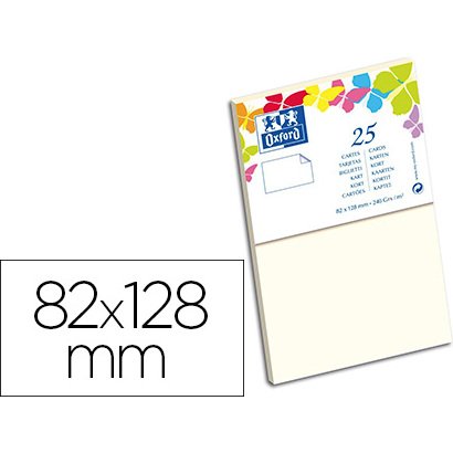 Carte de visite Oxford 82x128 x25 beige