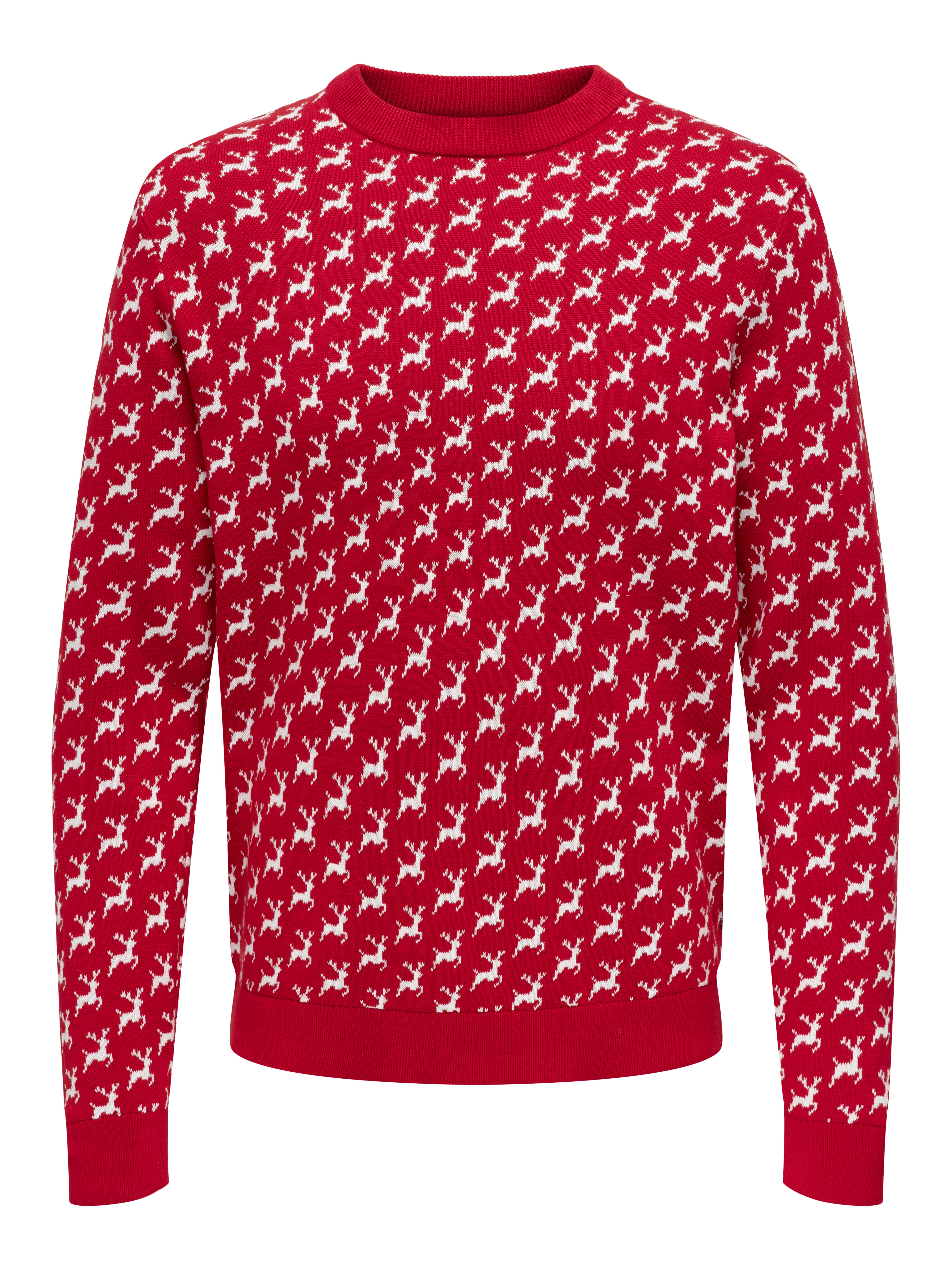 ONSXMAS Pullover Pompeian Red