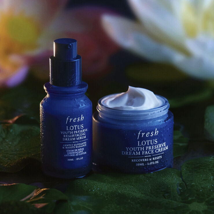 Fresh Lotus Resurfacing Dream Serum - Lotus- og glykolsyre eksfolierende nat