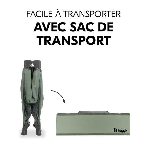 Lit parapluie Sleep N Play SQ set - Vert - HAUCK