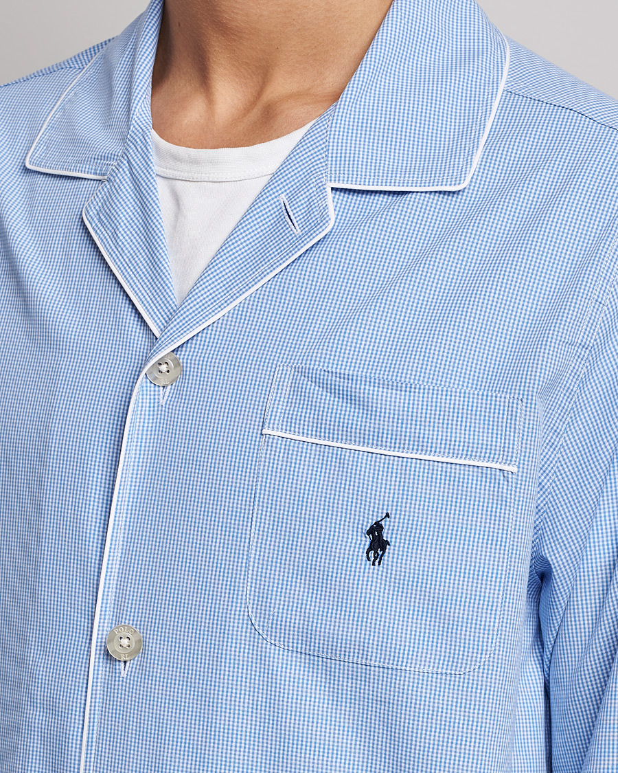 Polo Ralph Lauren Pyjama Set Mini Gingham Blue