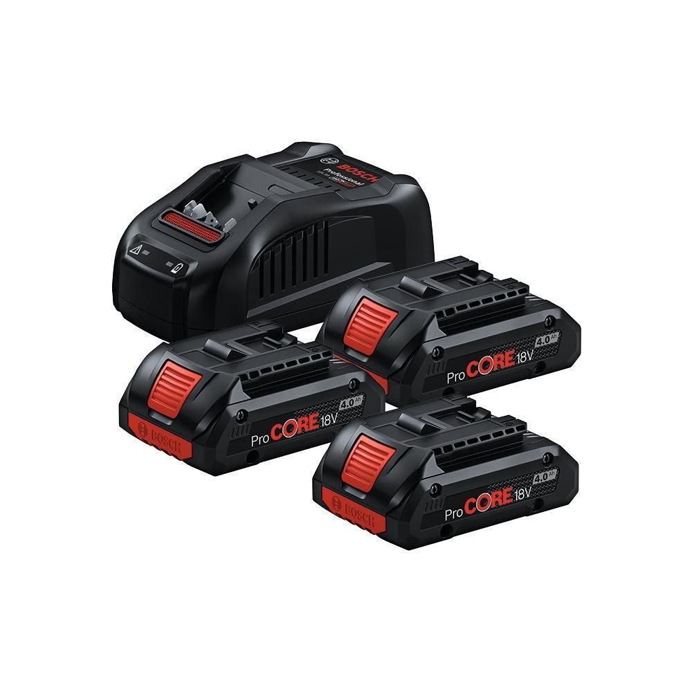 Bosch Professional Starterset 3x Accu 18V 4.0Ah ProCORE18V AMPShare   Lader GAL 1880 CV - 0615990N2G