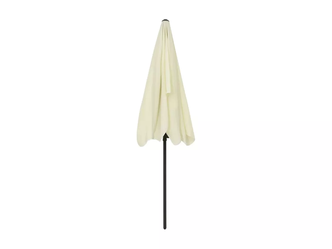 Parasol de plage jaune sable 200x125 cm
