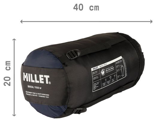 Sac de Couchage Femme Millet Baikal 1100 Bleu