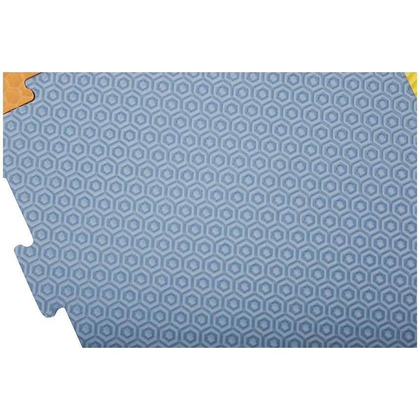 Tapis de dalles en mousse texturées 90 x 90 cm - Ecru