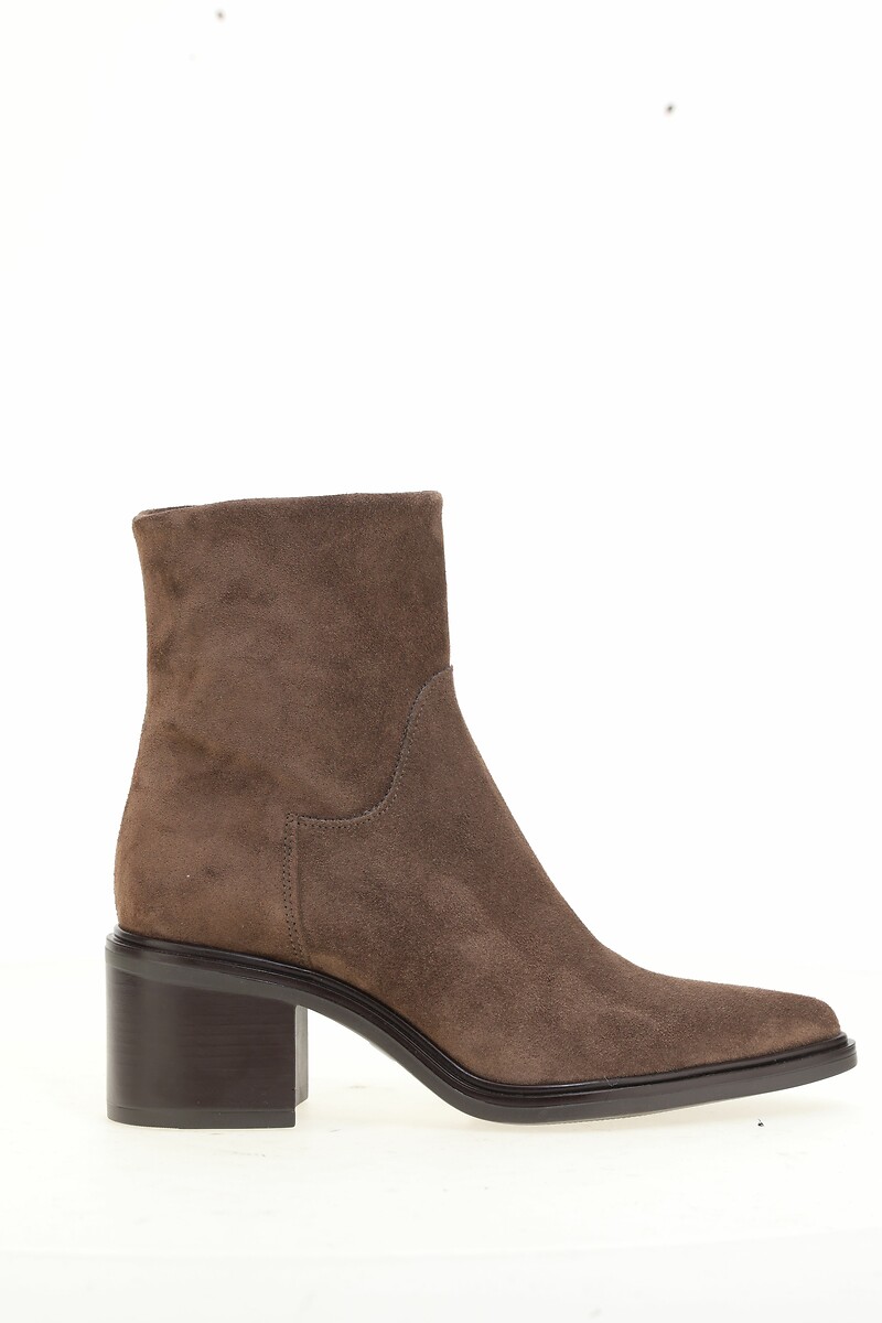 MJUS<br>Botas de camurça de cano médio com bico fino