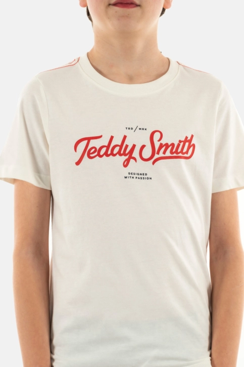 Tee shirts manches courtes teddy smith janick 219 middle white
