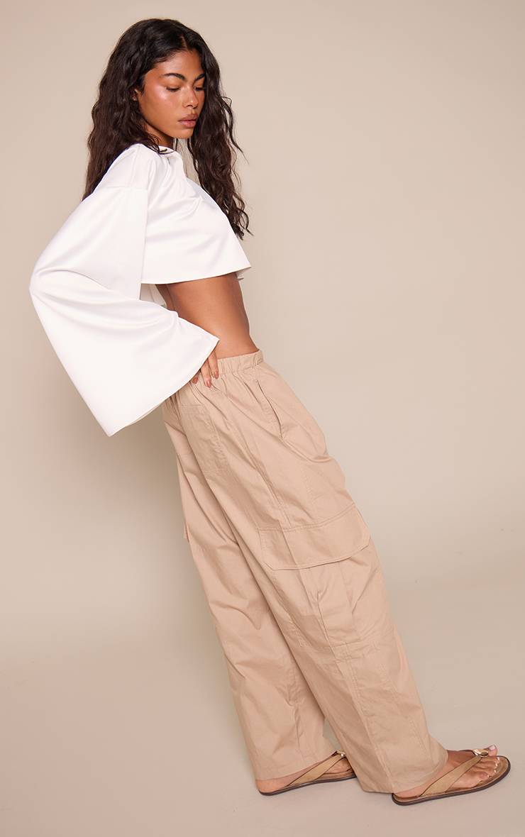 Pantalon En Coton Avec Détails De Poches Cargo