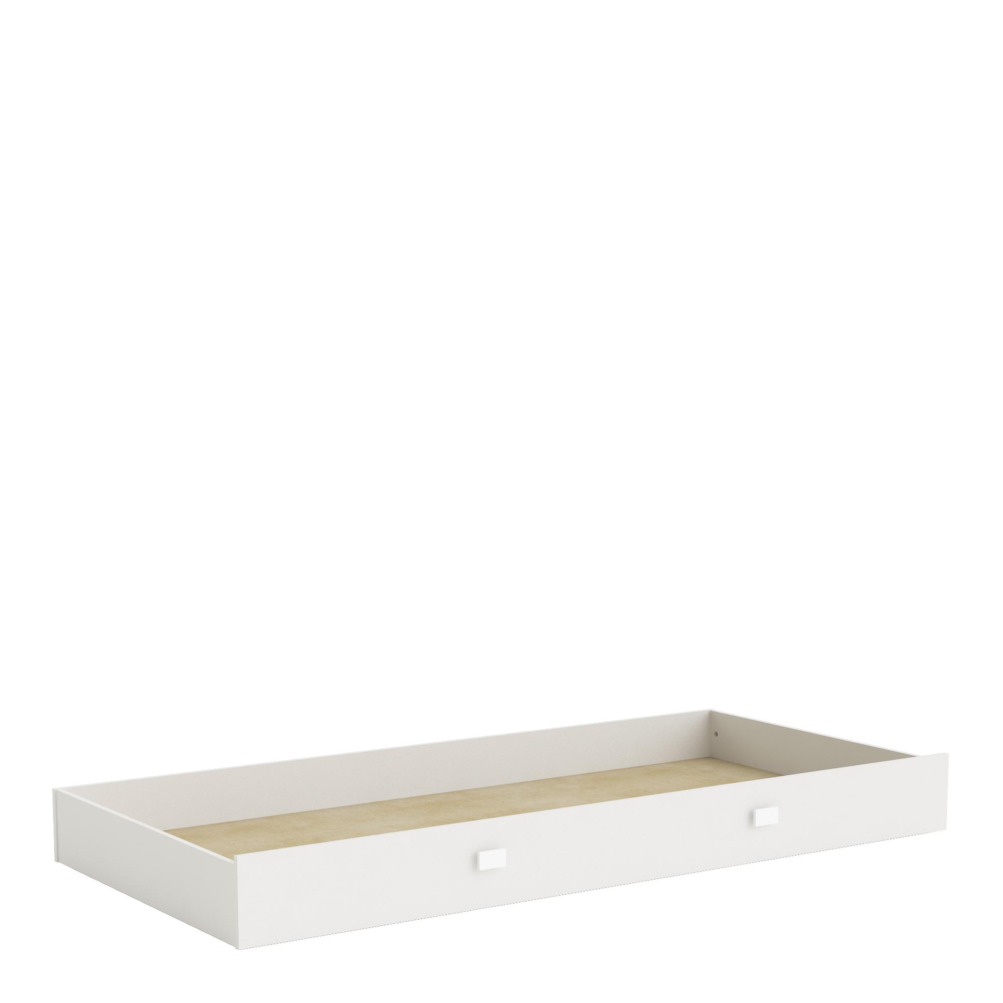 KOBE LIT TIROIR 90X200 BLANC M.PERLE