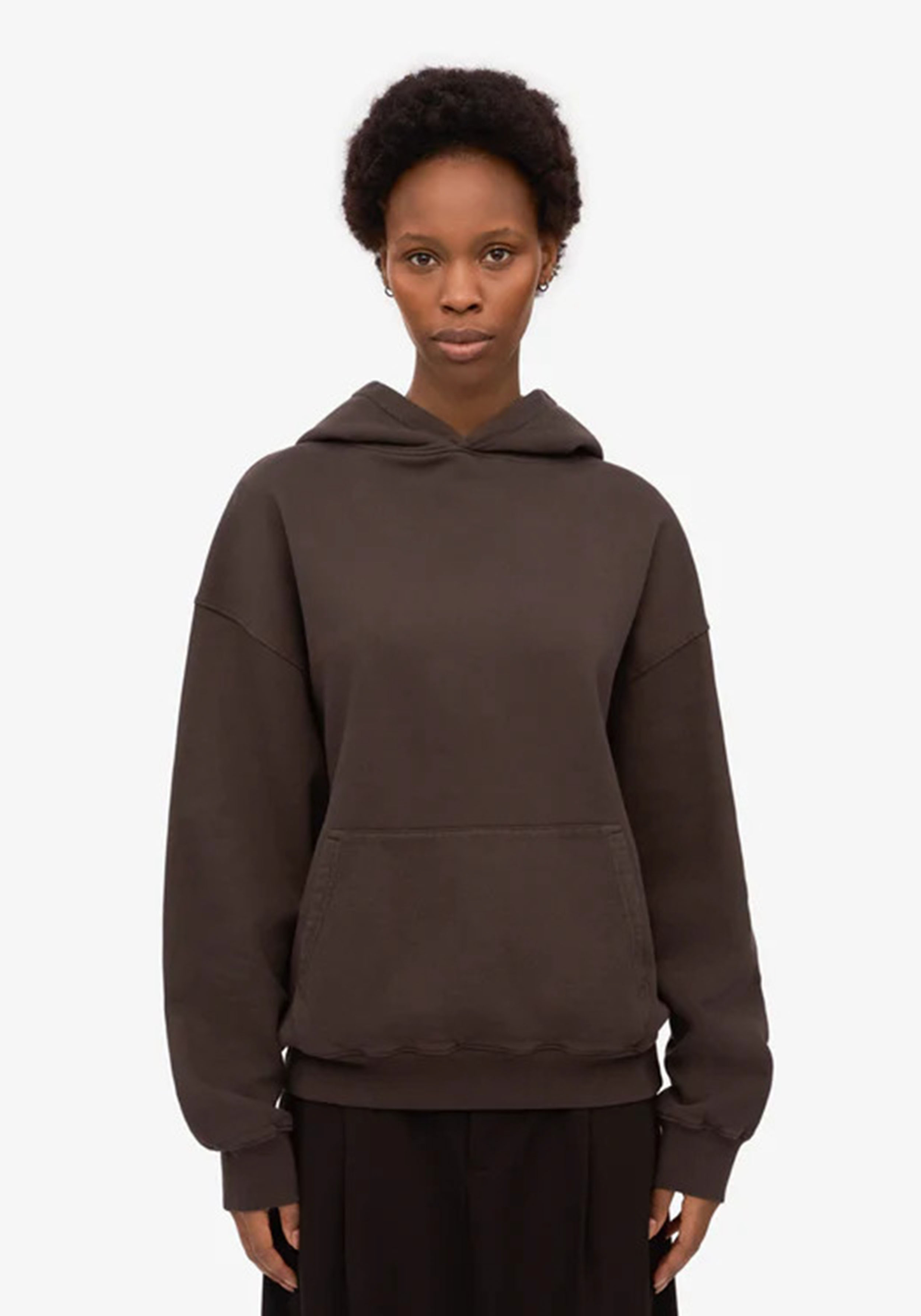 Colorful Standard Oversized Hoodie Coffee Brown