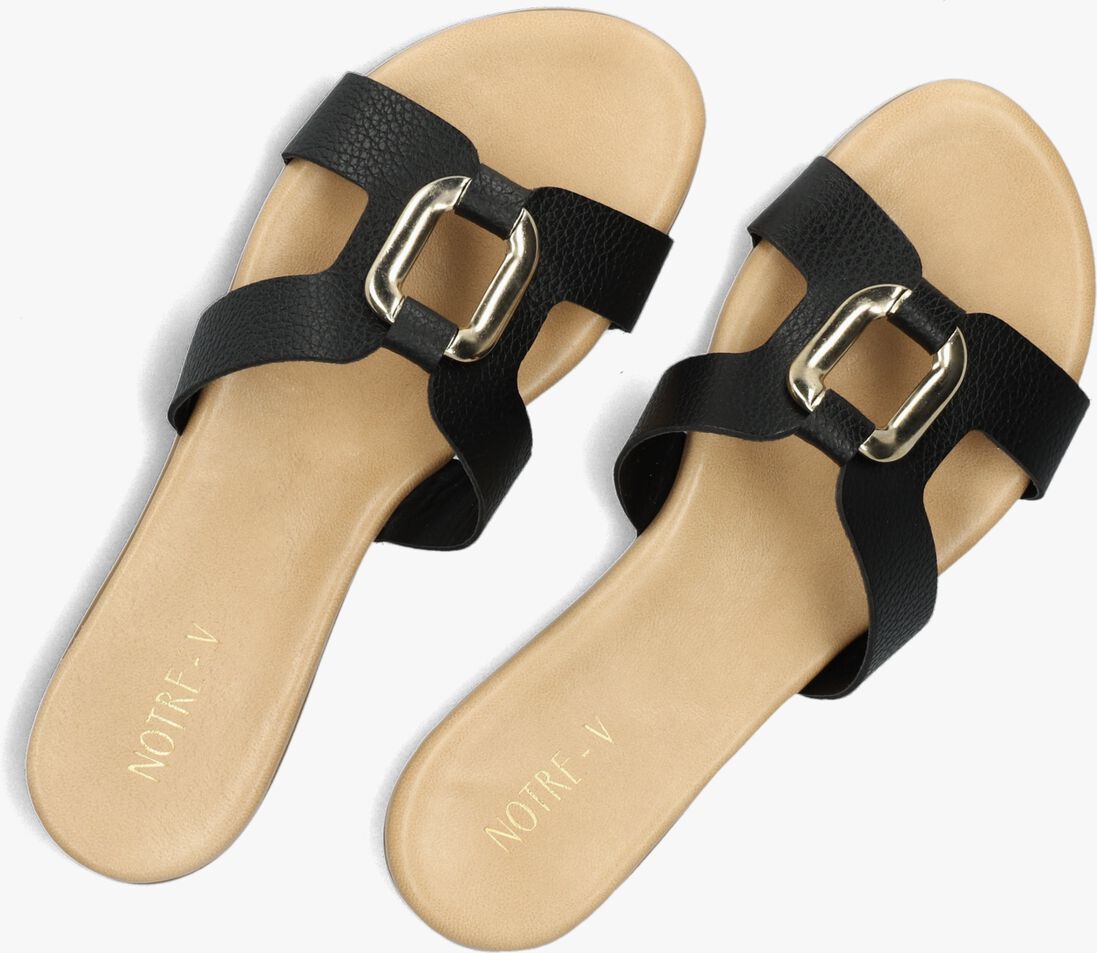 NOTRE-V zwarte notre-v slippers 612g