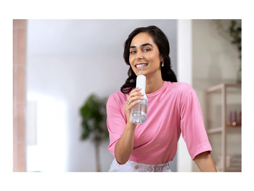 Philips Sonicare Power Flosser 3000 HX3826 - Mundskylning - trådløs - hvid