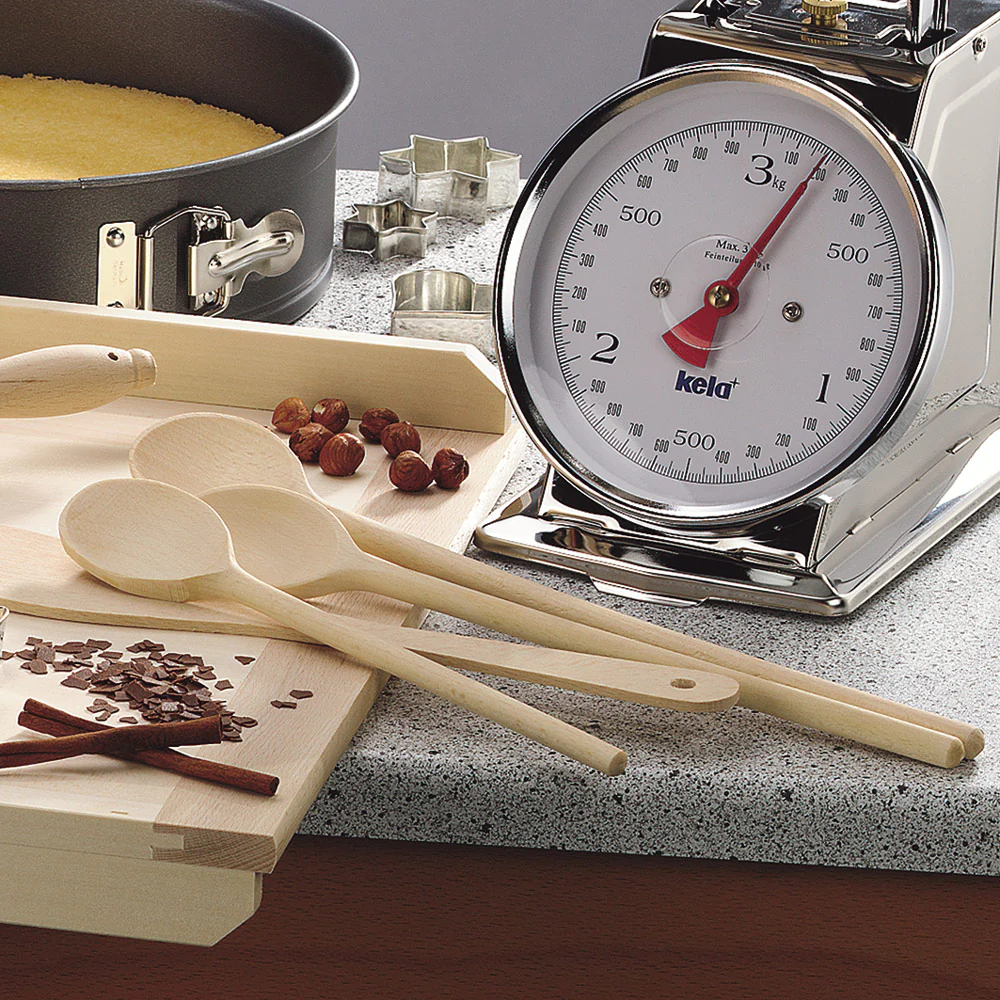 Set 3 cuillères et spatule en bois de hêtre Kela