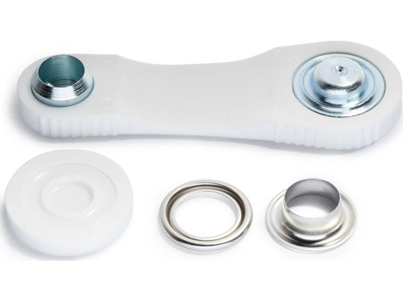 Prym Ösen   Scheiben 11 mm Silber, 15 Stück Ösen mit Scheiben für Bekleidung
