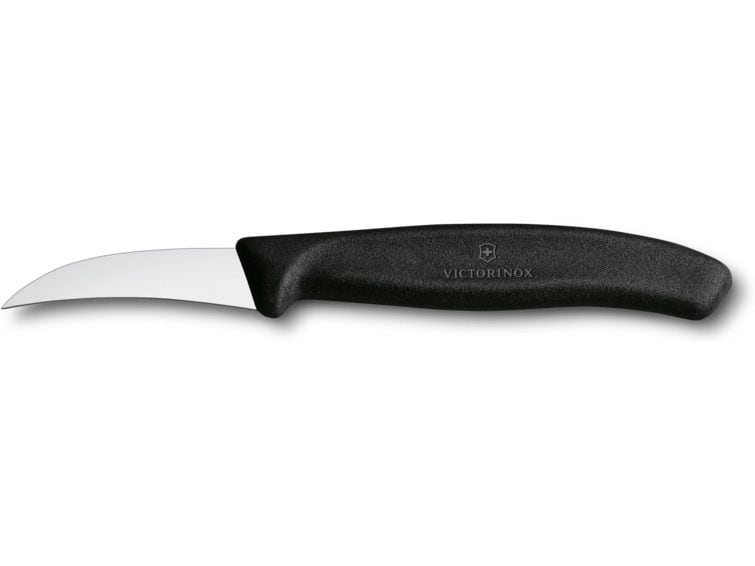 Victorinox Tourniermesser Swiss Classic Schwarz, 6 cm Tourniermesser mit klassisch gebogener Klinge