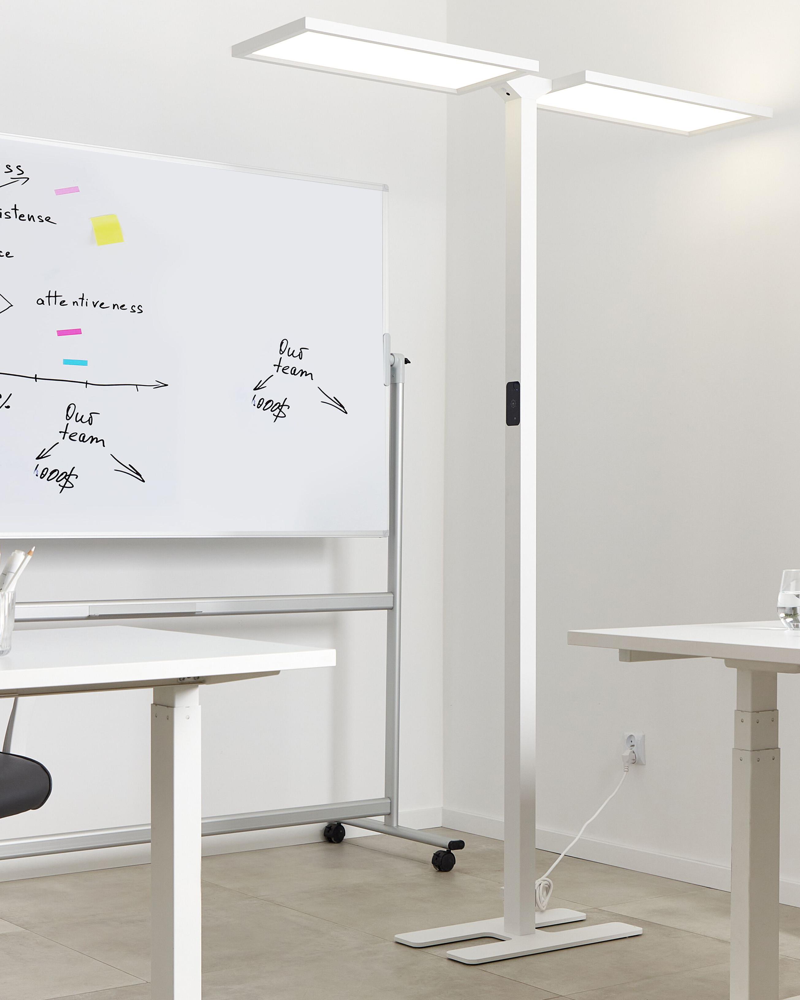 LED staande lamp SCULPTOR met bewegingssensor Metaal Wit