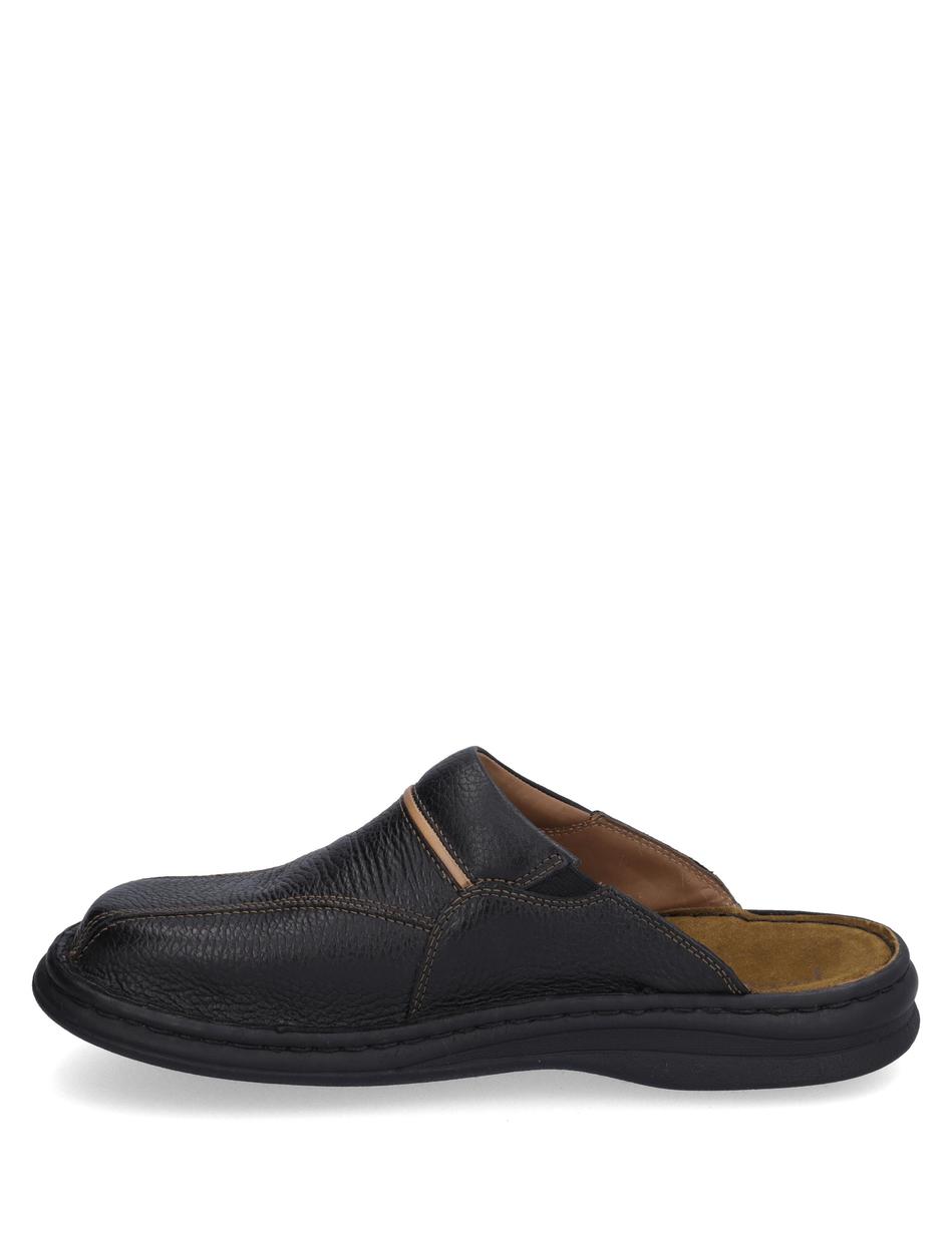 Clog Klaus, schwarz/cognac