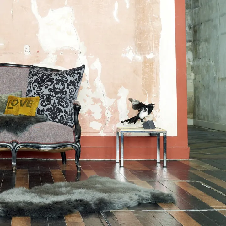 Maison de Vacances Peau de mouton anglais 65x95 cm | Gris anthracite