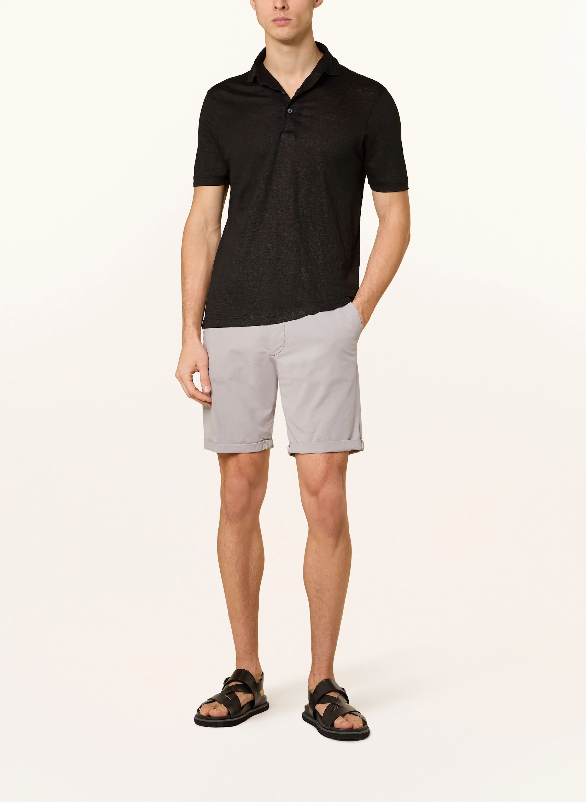 GRAN SASSO Jersey-Poloshirt aus Leinen