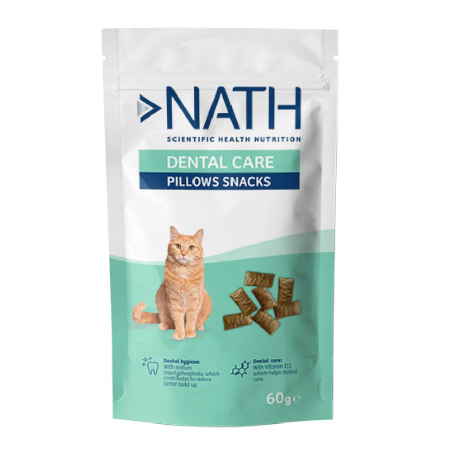 Petiscos dentais Nath Pillow Snacks para gatos