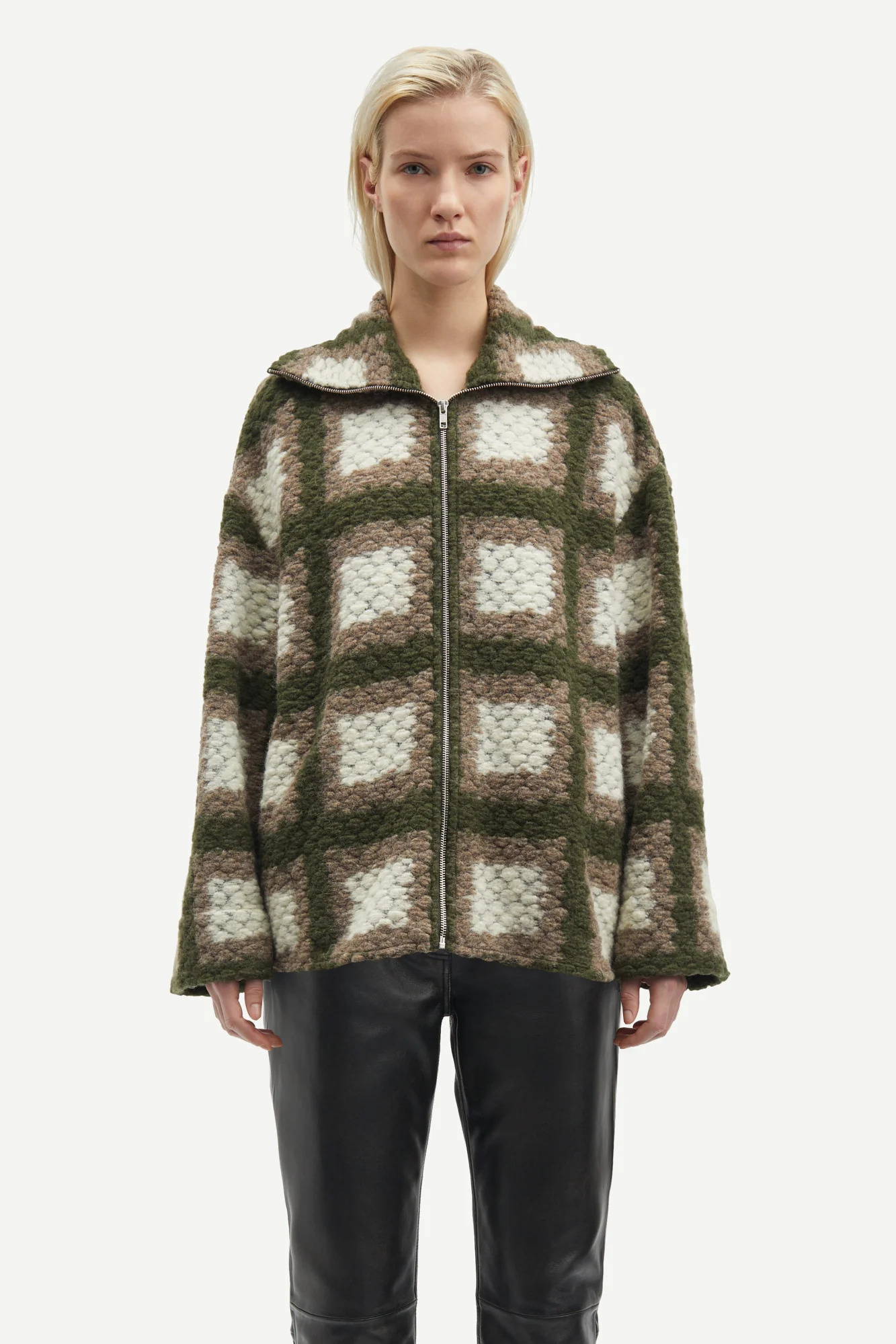 Samsøe Samsøe  Tess Overshirt jakke - Abbey Stone Square