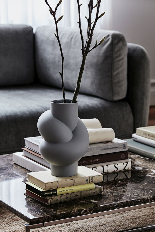 Rosenthal Vase 25cm, Lava, Node Grå