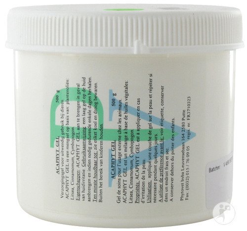 Acaphyt Gel De Soins Pour Animaux Pot 500g