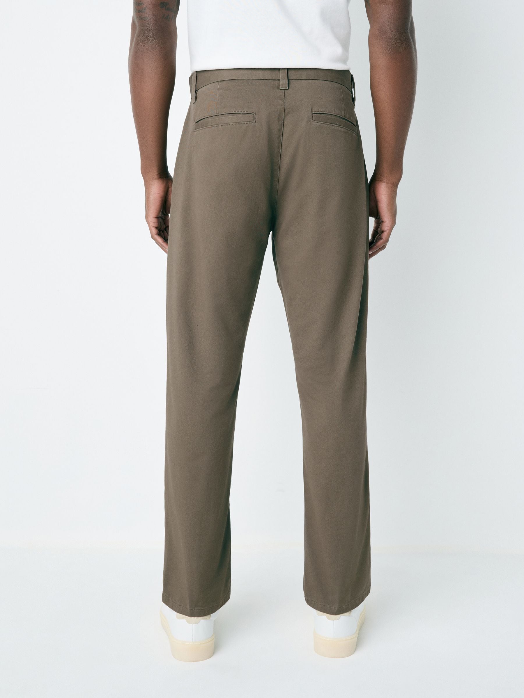 Lichtbruin - Straight fit - Stretchy chino