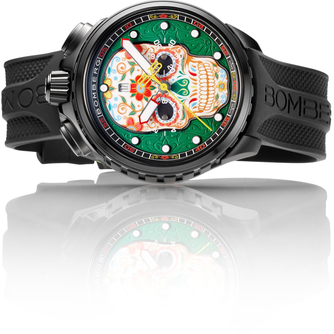 Bomberg Bolt-68 Heritage Sugar Skull Green