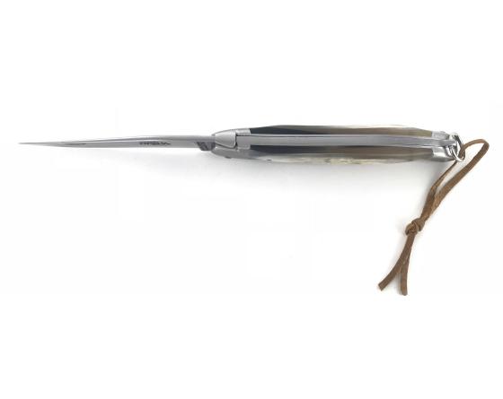 Laguiole Tradition 11 cm - 2 mitres - Corne d'Aubrac Couteau de Poche Forge de Laguiole
