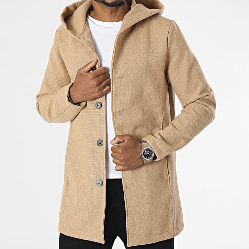 Manteau Capuche Beige