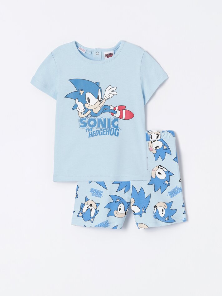 Pijama Sonic - Azul Claro