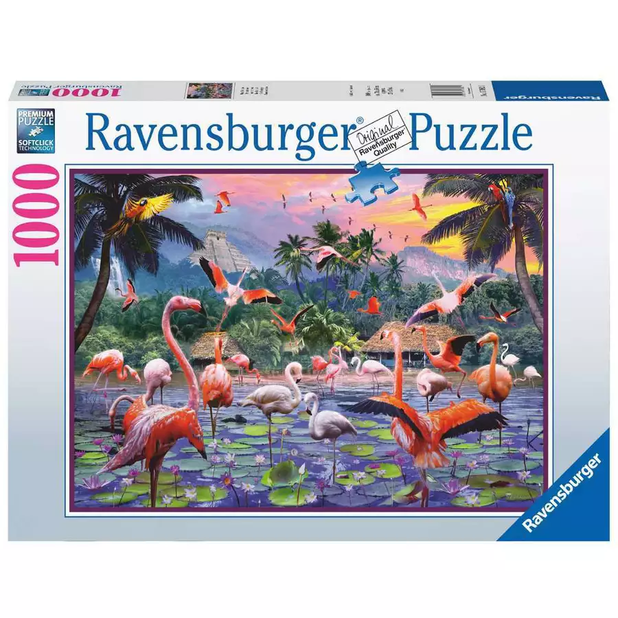 Ravensburger Pinke Flamingos bunt