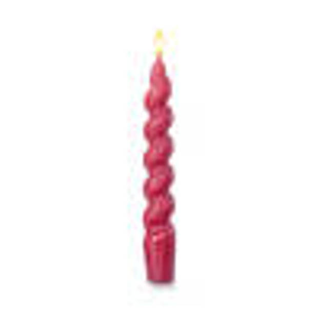 Blokker Dinerkaars Twisted - 2 stuks - Donkerroze