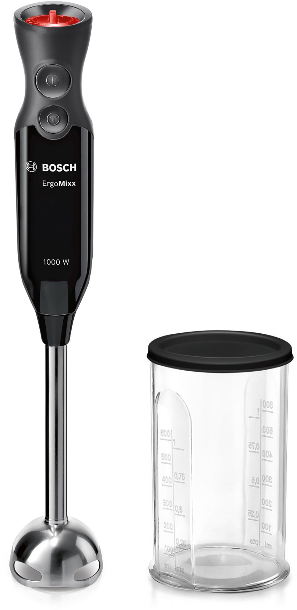 Batedeira de mão ErgoMixx 1000W, preta/antracite MS6CB6110