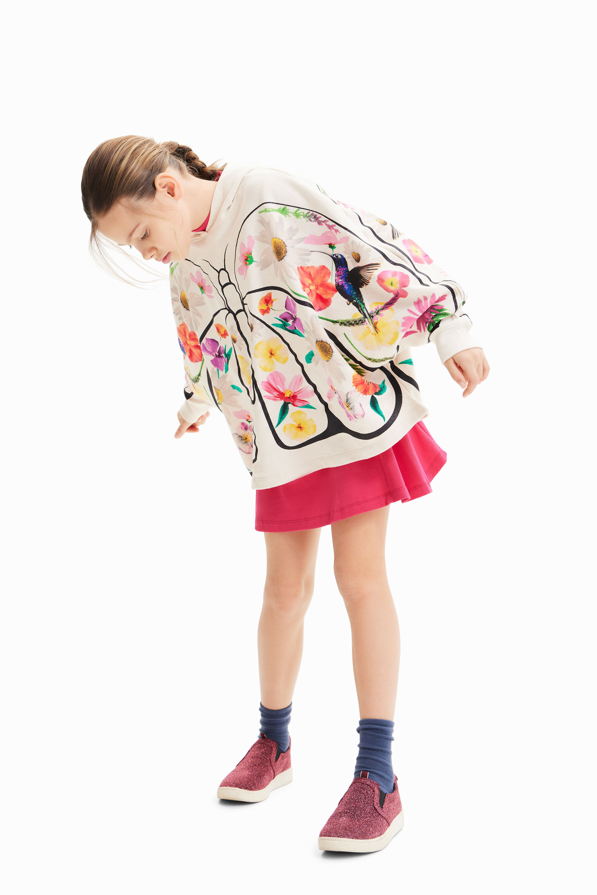 Sweat-shirt oversize papillon