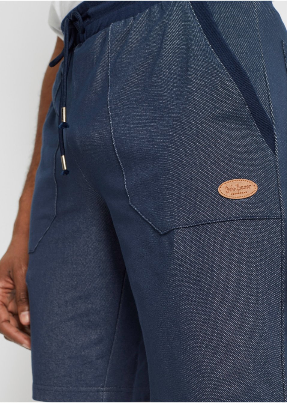 Bermuda sweat en imitation jean