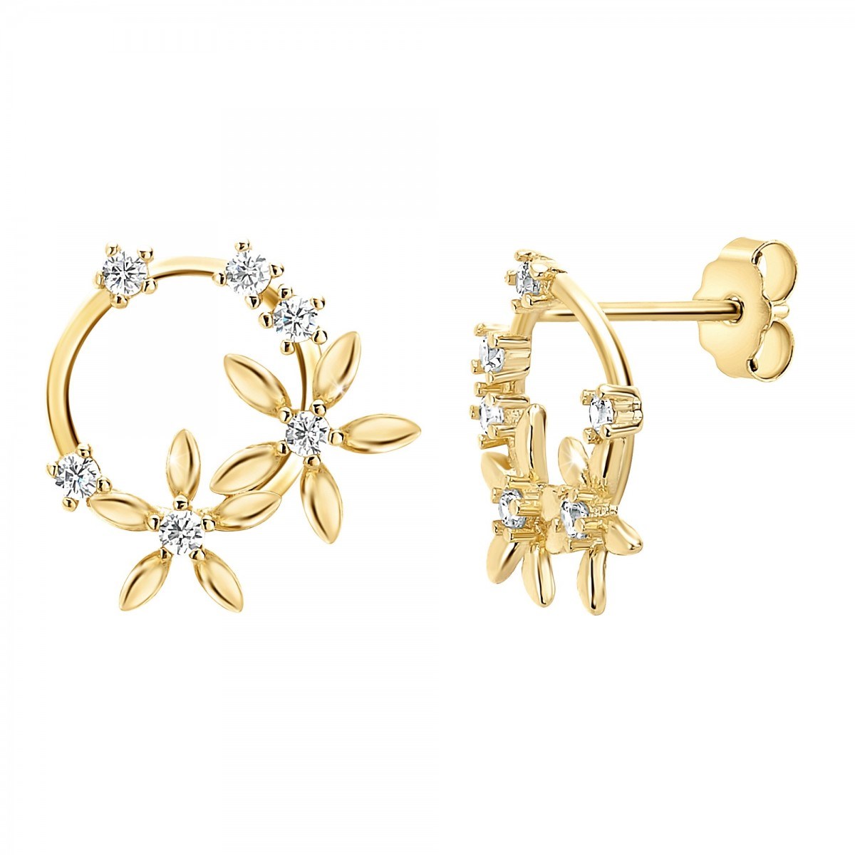 Boucles d'oreilles fleurs par SC Bohème