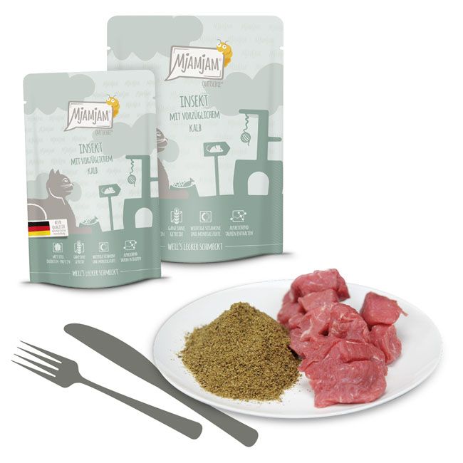 Quetschie Insekt mit vorzüglichem Kalb