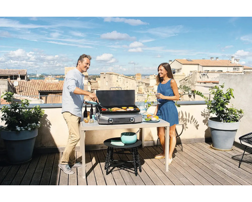 Campingaz Plancha Electric 1 XD 2500 W zwarte elektrische grill inclusief vetopvangbak en stroomkabel
