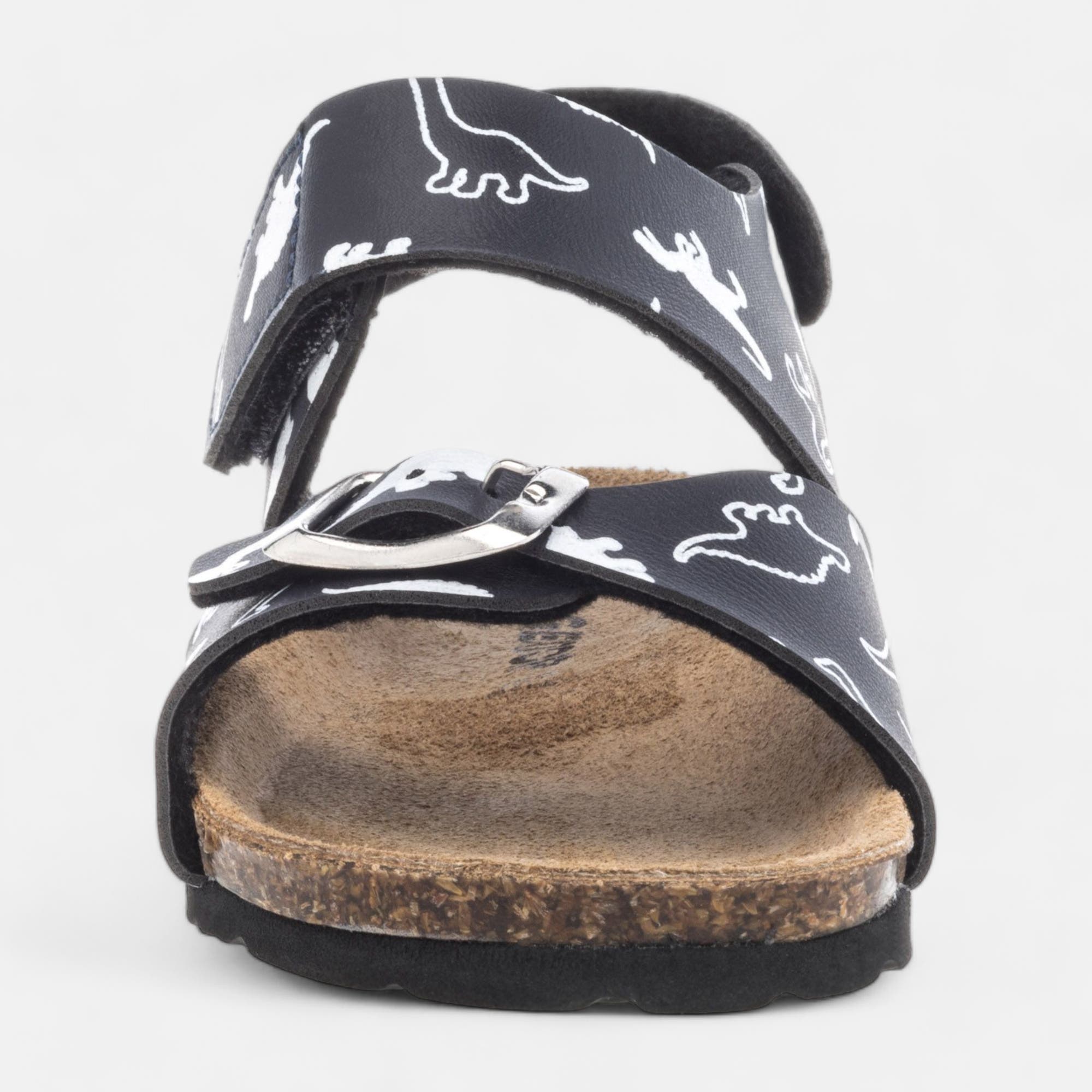 Mules semelle liège Garçon bleu marine