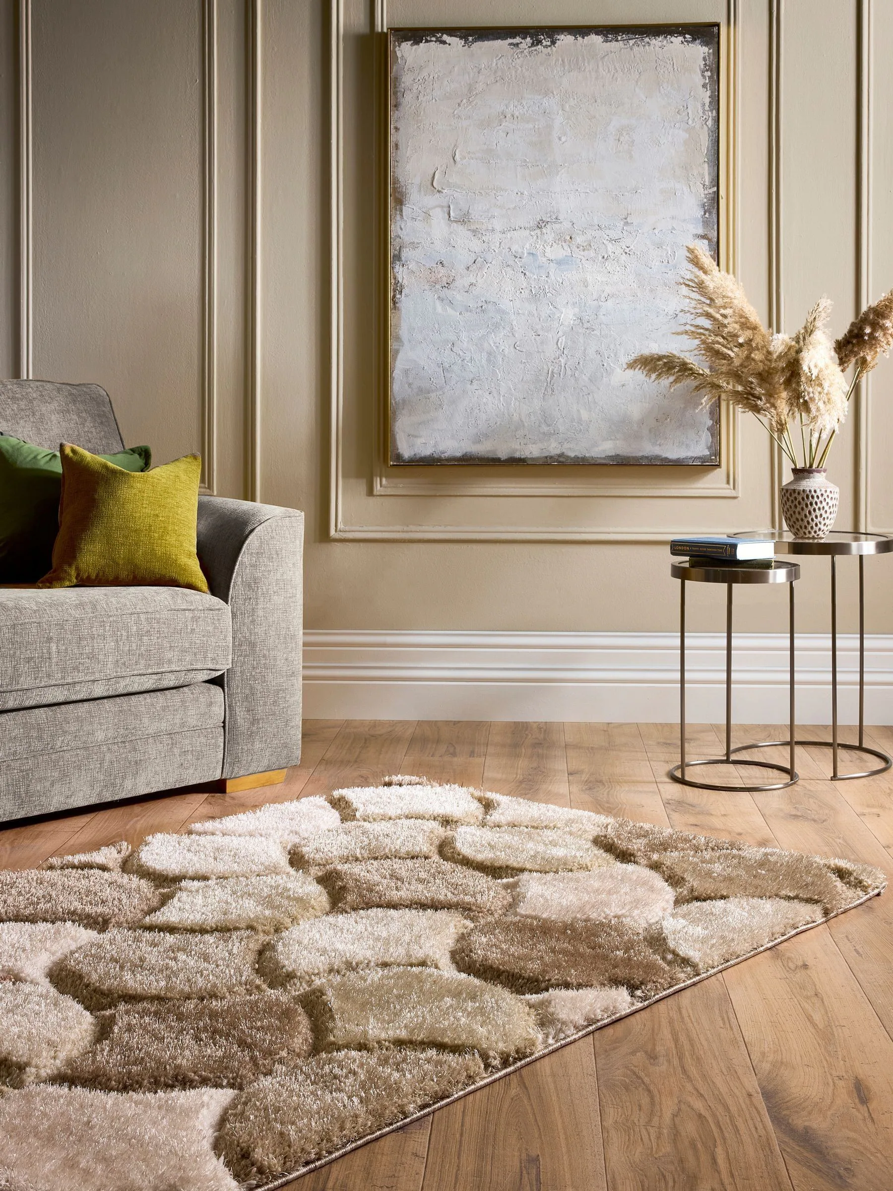 Origin Rugs 3D Scallop Shaggy Rug
