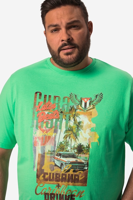 Men+ T-Shirts im 2er-Pack, Halbarm, Druck-Motiv, bis 8 XL
